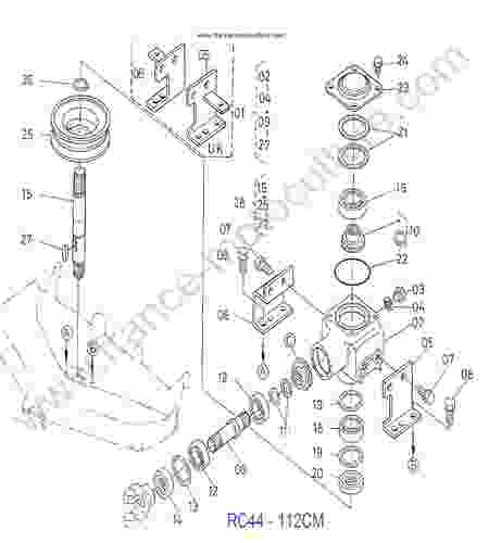 KUBOTA - G1700 : Engrenage conique RC44