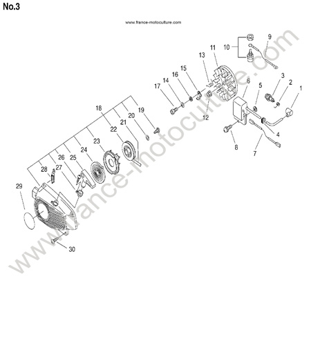 LANCEUR,ROTOR ECHO CS3050
