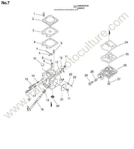 CARBURATEUR ECHO CS3050