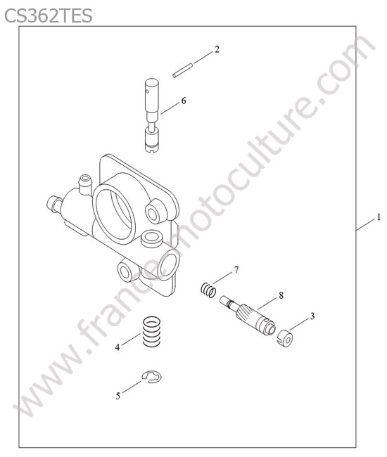 Pompe huile ECHO CS362