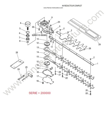 REDUCTEUR - serie apres 200000 ECHO HC1500