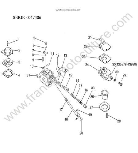 CARBURATEUR 1 ECHO HC1600