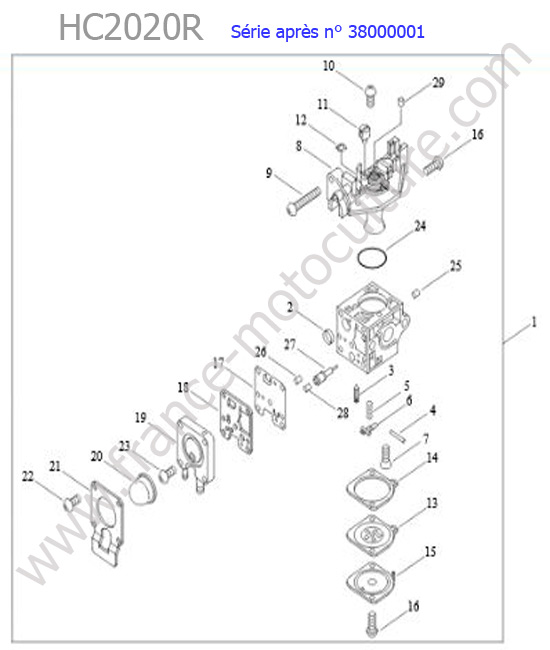 Carburateur ECHO HC2020R