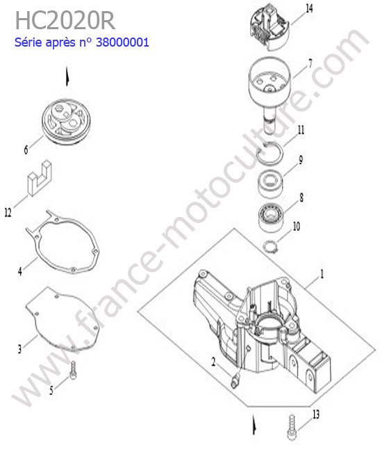 Embrayage ECHO HC2020R