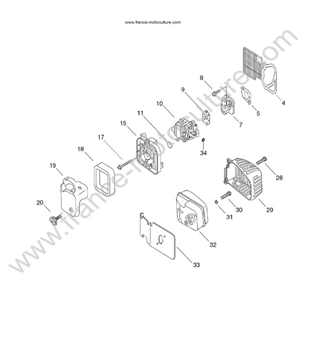 ECHAPPEMENT ECHO HC30