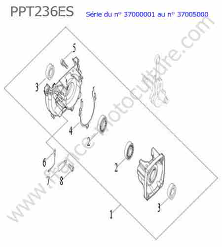ECHO - PPT236ES-1 : Carter vilebrequin