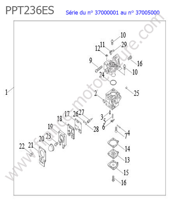 Carburateur ECHO PPT236ES-1