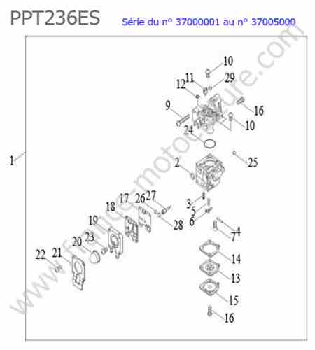 ECHO - PPT236ES-1 : Carburateur