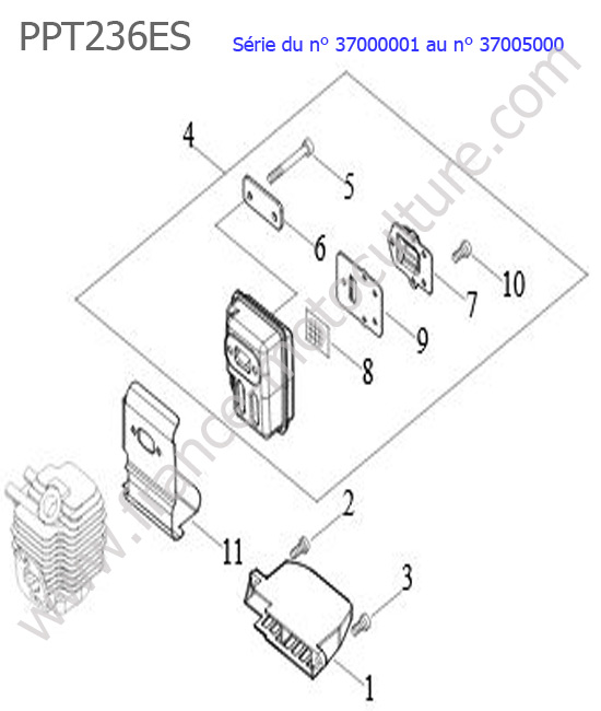 Echappement ECHO PPT236ES-1