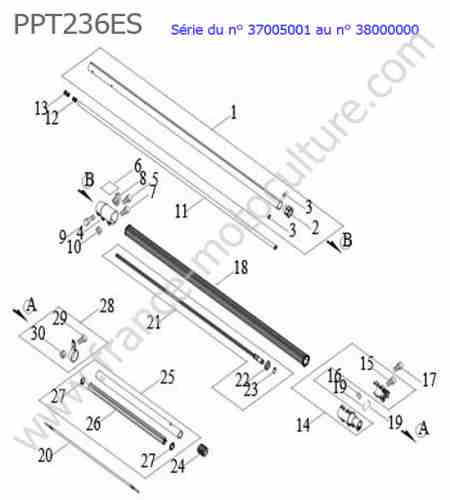 ECHO - PPT236ES-2 : Tube principal