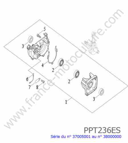 ECHO - PPT236ES-2 : Carter vilebrequin