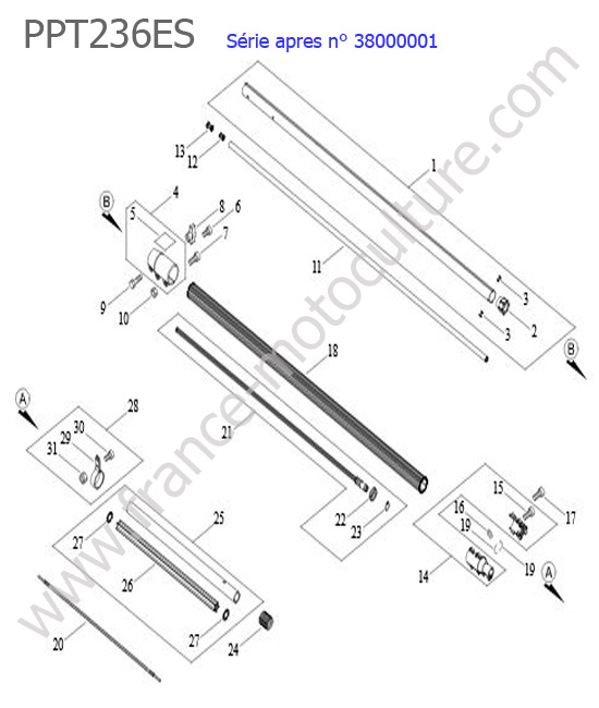 Tube principal ECHO PPT236ES-3