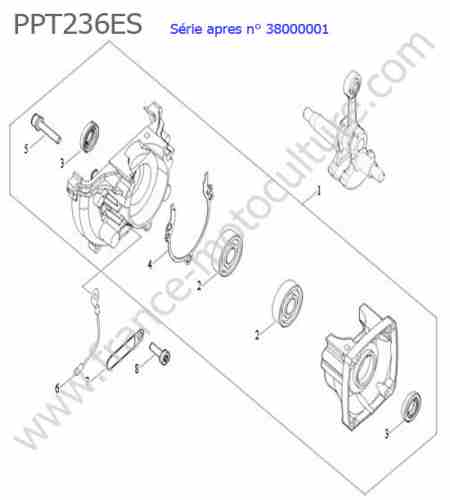 ECHO - PPT236ES-3 : Carter vilebrequin