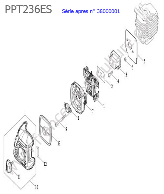 Admission / Carburateur ECHO PPT236ES-3