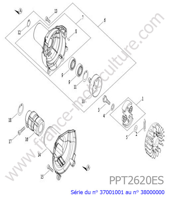 Embrayage ECHO PPT2620ES-1