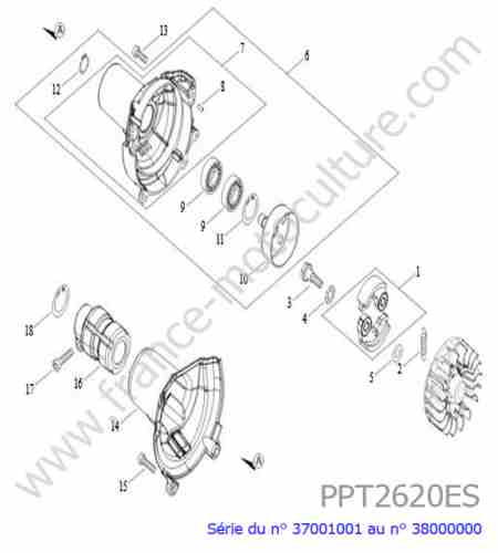ECHO - PPT2620ES-1 : Embrayage