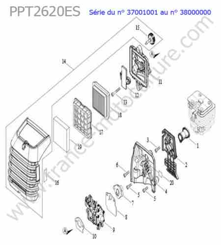 ECHO - PPT2620ES-1 : Admission / Carburateur
