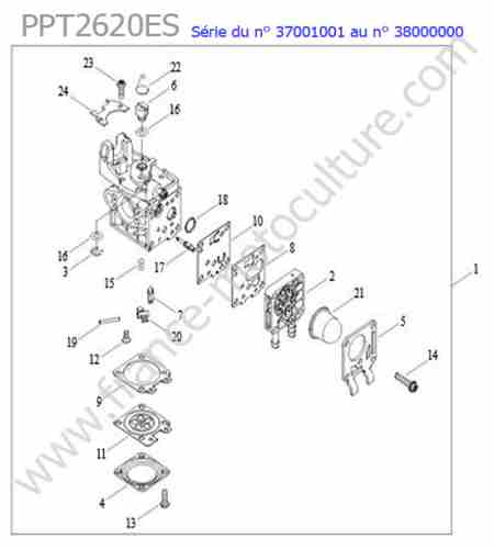 ECHO - PPT2620ES-1 : Carburateur