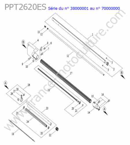 ECHO - PPT2620ES-2 : Tube principal