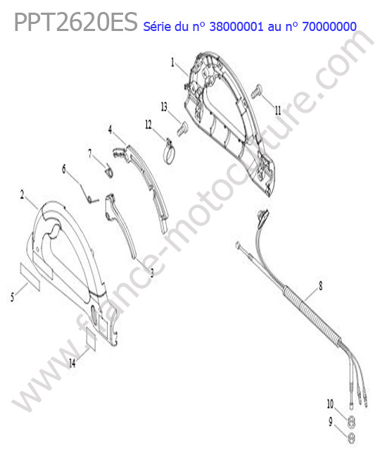 Poignee ECHO PPT2620ES-2