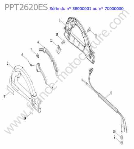 ECHO - PPT2620ES-2 : Poignee