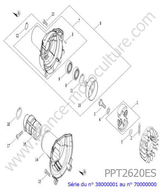 Embrayage ECHO PPT2620ES-2