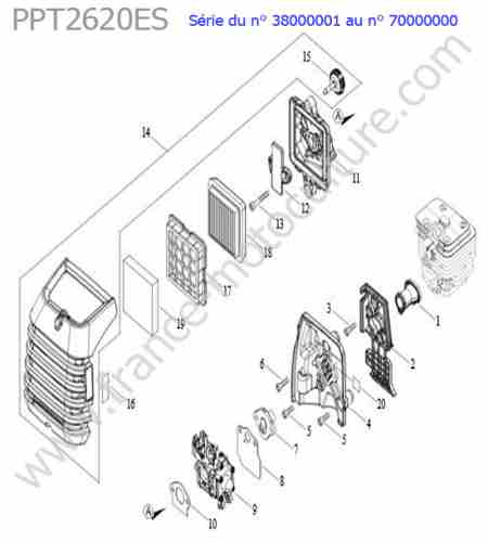 ECHO - PPT2620ES-2 : Admission / Carburateur