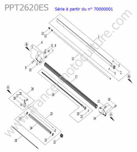 ECHO - PPT2620ES-3 : Tube principal