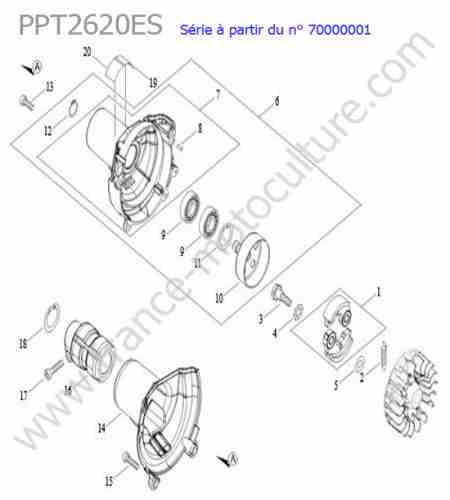 ECHO - PPT2620ES-3 : Embrayage