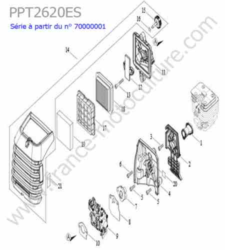 ECHO - PPT2620ES-3 : Admission / Carburateur