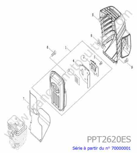ECHO - PPT2620ES-3 : Echappement