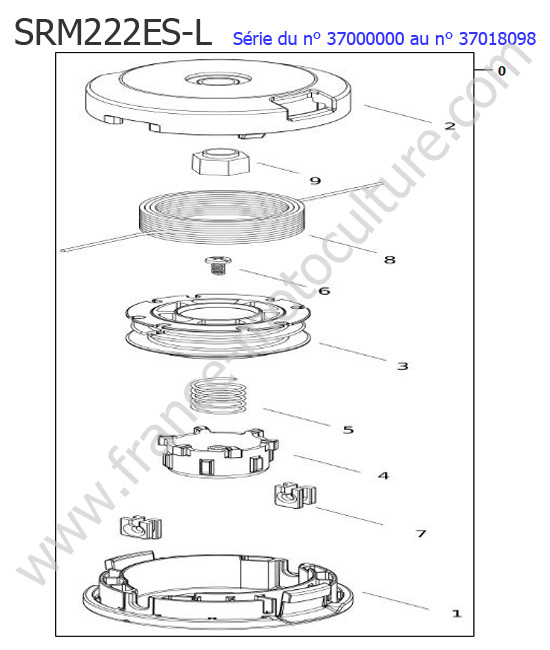 Tete nylon ECHO SRM222ESL-1