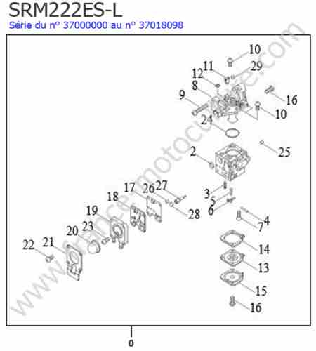 ECHO - SRM222ESL-1 : Carburateur