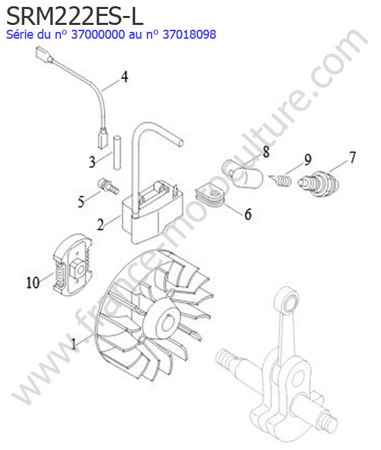 Allumage ECHO SRM222ESL-1