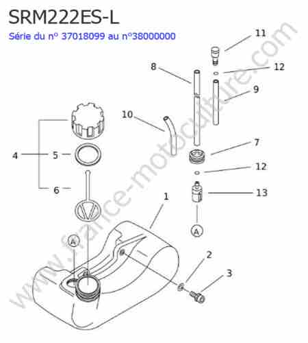 ECHO - SRM222ESL-2 : Reservoir essence