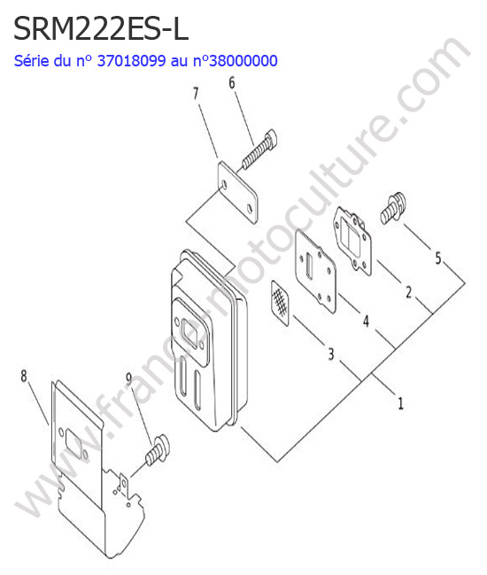 Echappement ECHO SRM222ESL-2