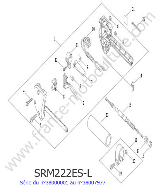 Accelerateur ECHO SRM222ESL-3