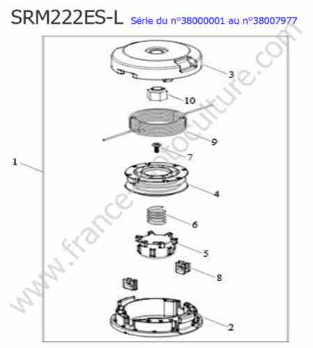 ECHO - SRM222ESL-3 : Tete nylon
