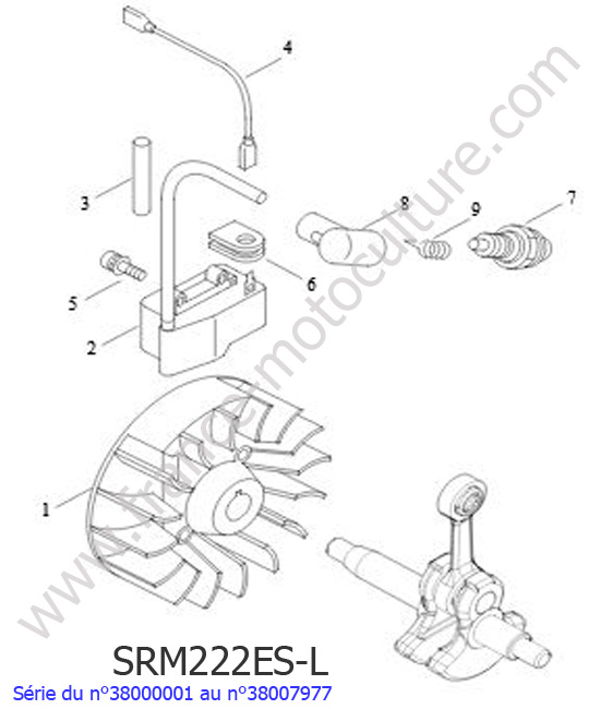 Allumage ECHO SRM222ESL-3