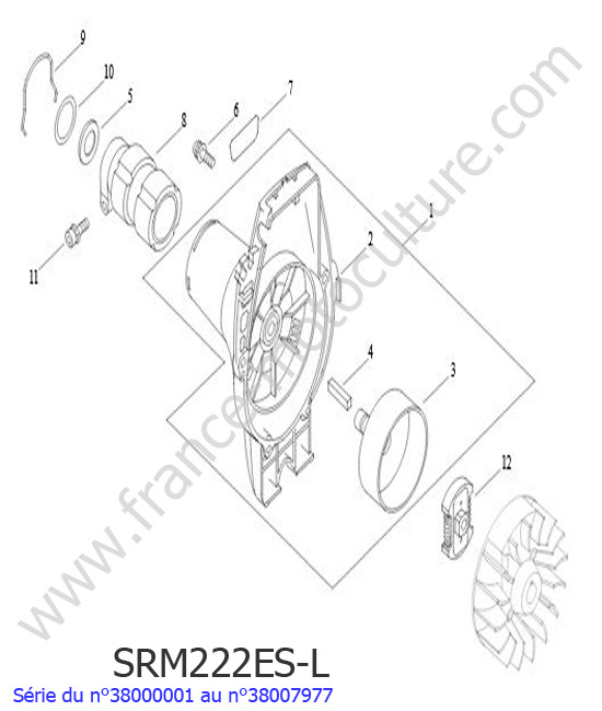 Embrayage ECHO SRM222ESL-3