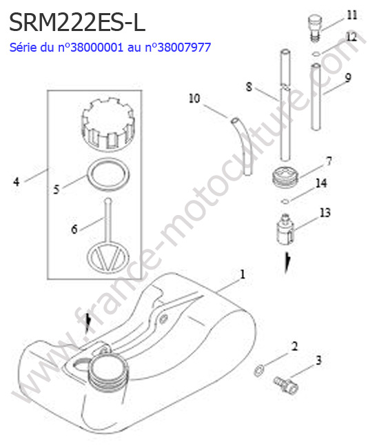 Reservoir essence ECHO SRM222ESL-3