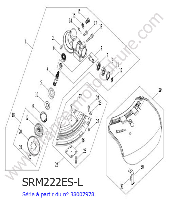 Renvoi angle ECHO SRM222ESL-4
