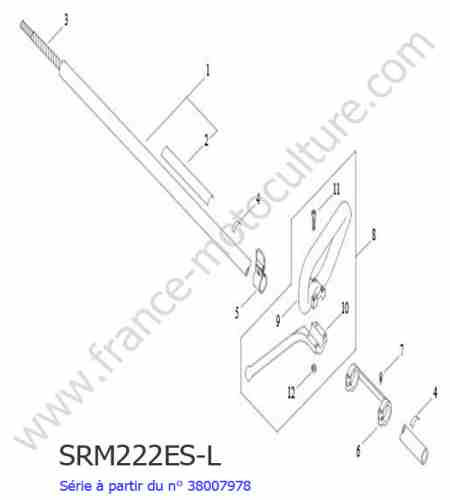 ECHO - SRM222ESL-4 : Tube / Poignee