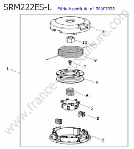 ECHO - SRM222ESL-4 : Tete nylon