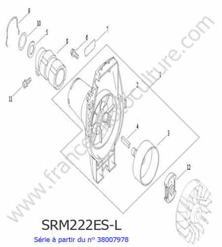 ECHO - SRM222ESL-4 : Embrayage