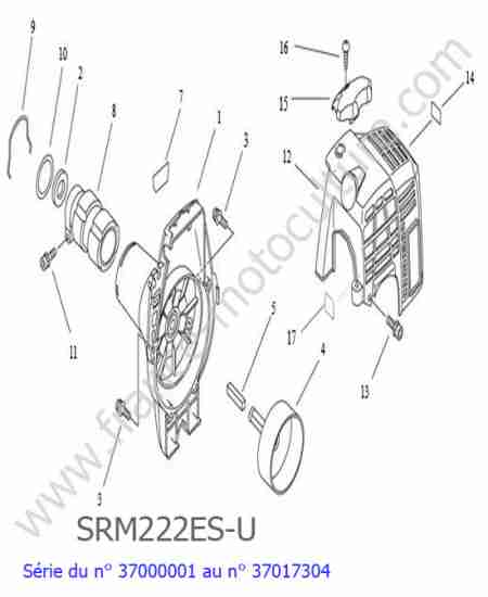 ECHO - SRM222ESU-1 : Carter embrayage