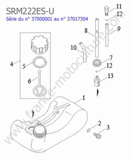 ECHO - SRM222ESU-1 : Reservoir essence