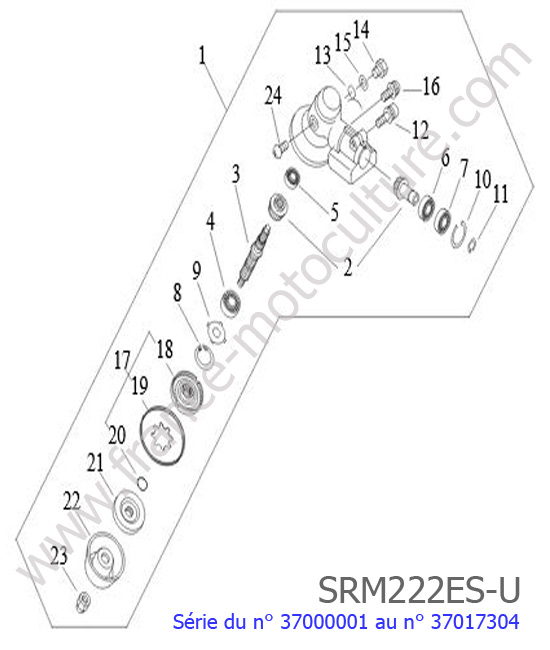 Renvoi angle ECHO SRM222ESU-1
