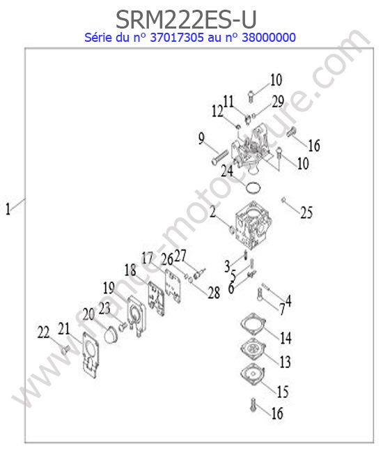 Carburateur ECHO SRM222ESU-2