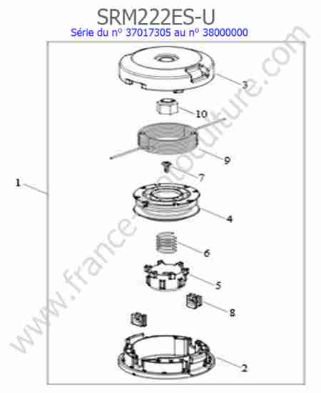 ECHO - SRM222ESU-2 : Tete nylon